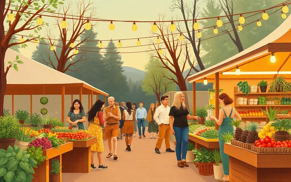 Local community market