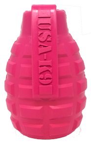 USA-K9 Puppy Grenade Durable Rubber Chew Toy & Treat Dispenser for Teething Pups
