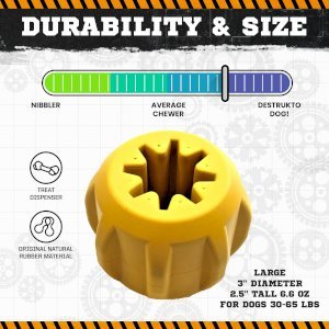 Gear eDispenser - Durable Rubber Yak Chew Holder & Treat Pocket