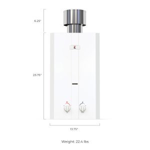 Eccotemp L10 3.0 GPM Portable Outdoor Tankless Water Heater w/ EccoFlo Diaphragm 12V Pump and Strainer