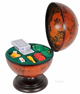 World Globe Poker Set