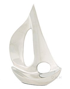 Contemporary Aluminum Sailboat Decor