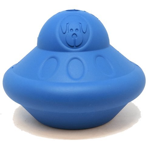 SN Flying Saucer Durable Rubber Chew Toy & Treat Dispenser
