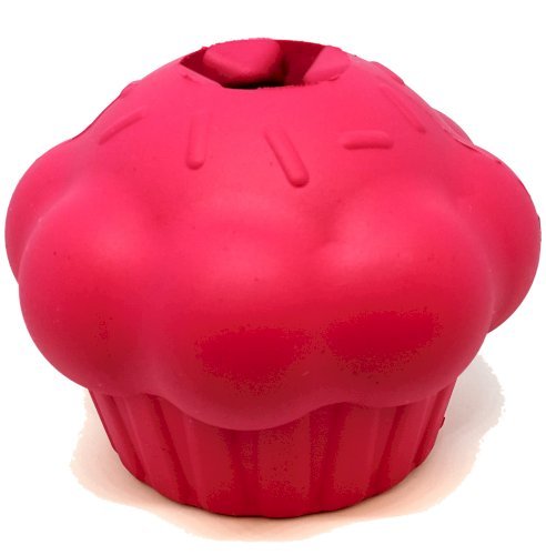 Cupcake Durable Rubber Chew Toy & Treat Dispenser