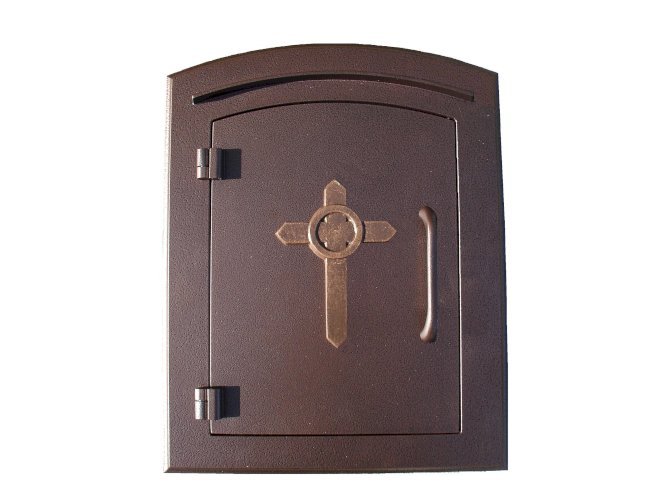 Manchester Non-Locking Column Mount Mailbox With Logo