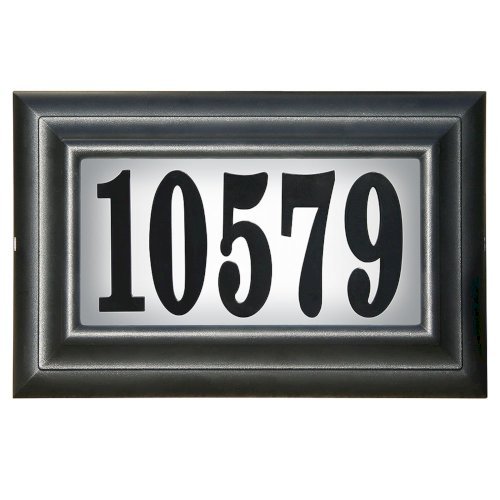 Edgewood Classic "Do It Yourself Kit" Polymer Frame Lighted Address Plaque