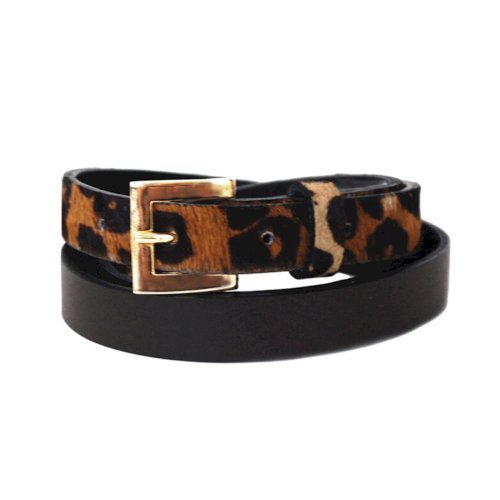 Sophia Genuine Leather & Cowhide Belt